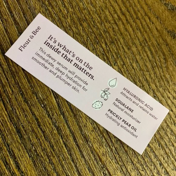 🛍NEW in Box Fleur & Bee bundle..hydrating serum & eye cream. - Picture 3 of 16